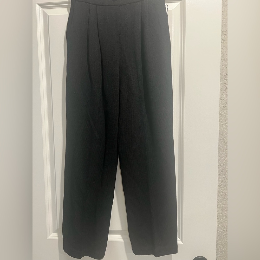 St. John Basics Black Knit Pants